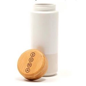 Soma insulated ceramic Mug with bamboo lid pearl